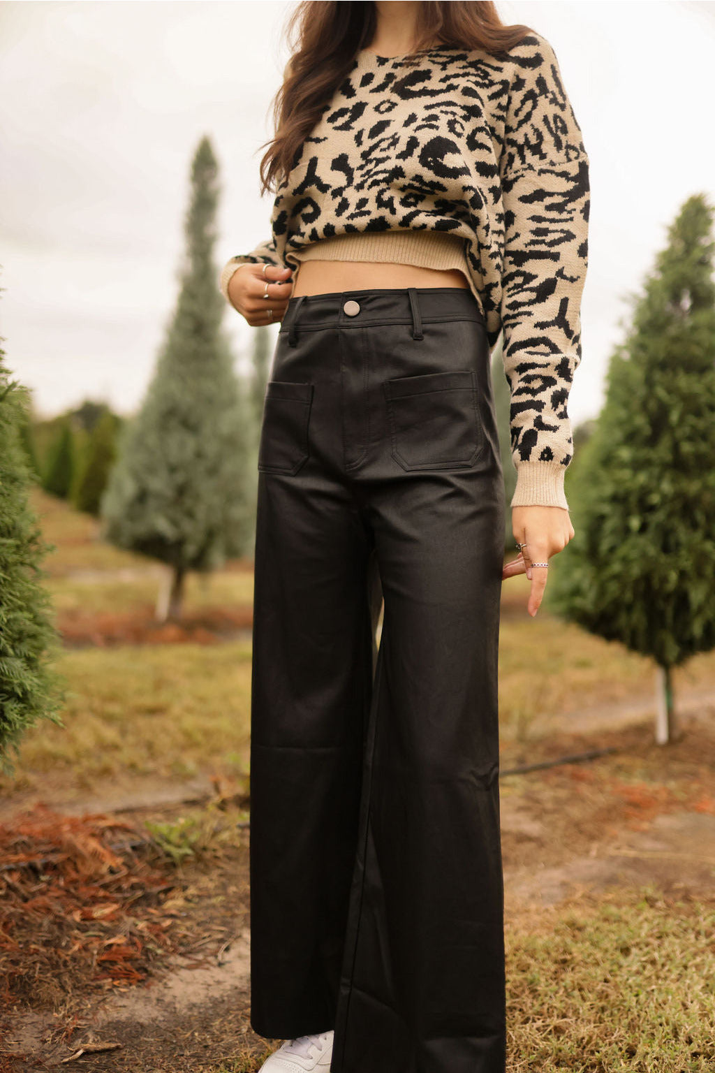 Hidden gem faux leather pants