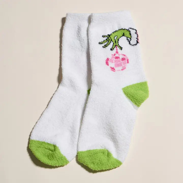 Holiday Sock Gift Set with Grinch Designs Christmas Gift