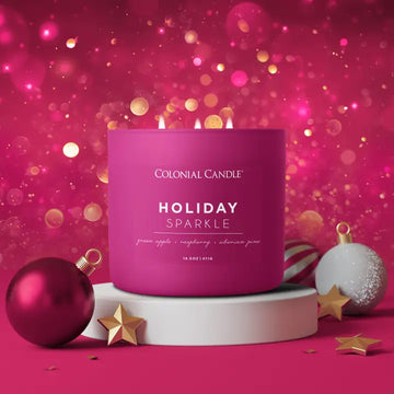 Holiday Sparkle 3 Wick, 14.5 oz Candle