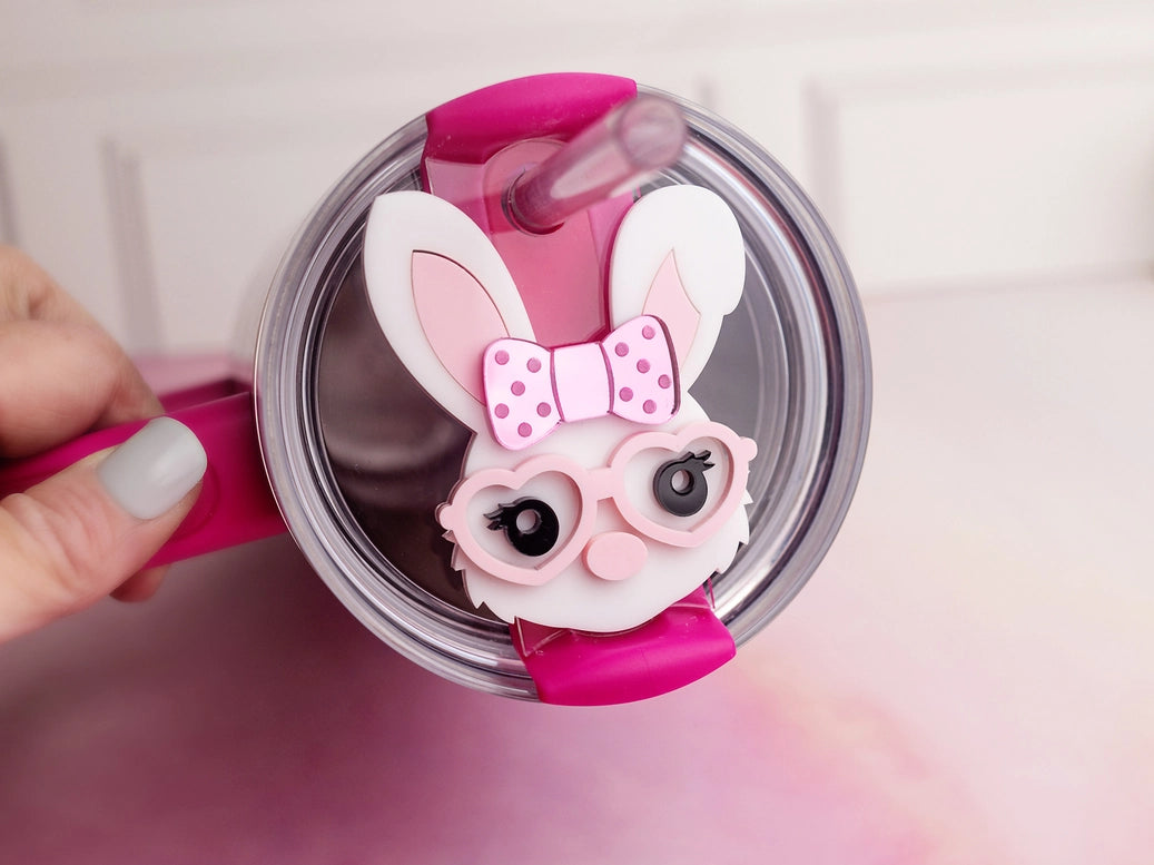 Easter Bunny Tumbler Topper