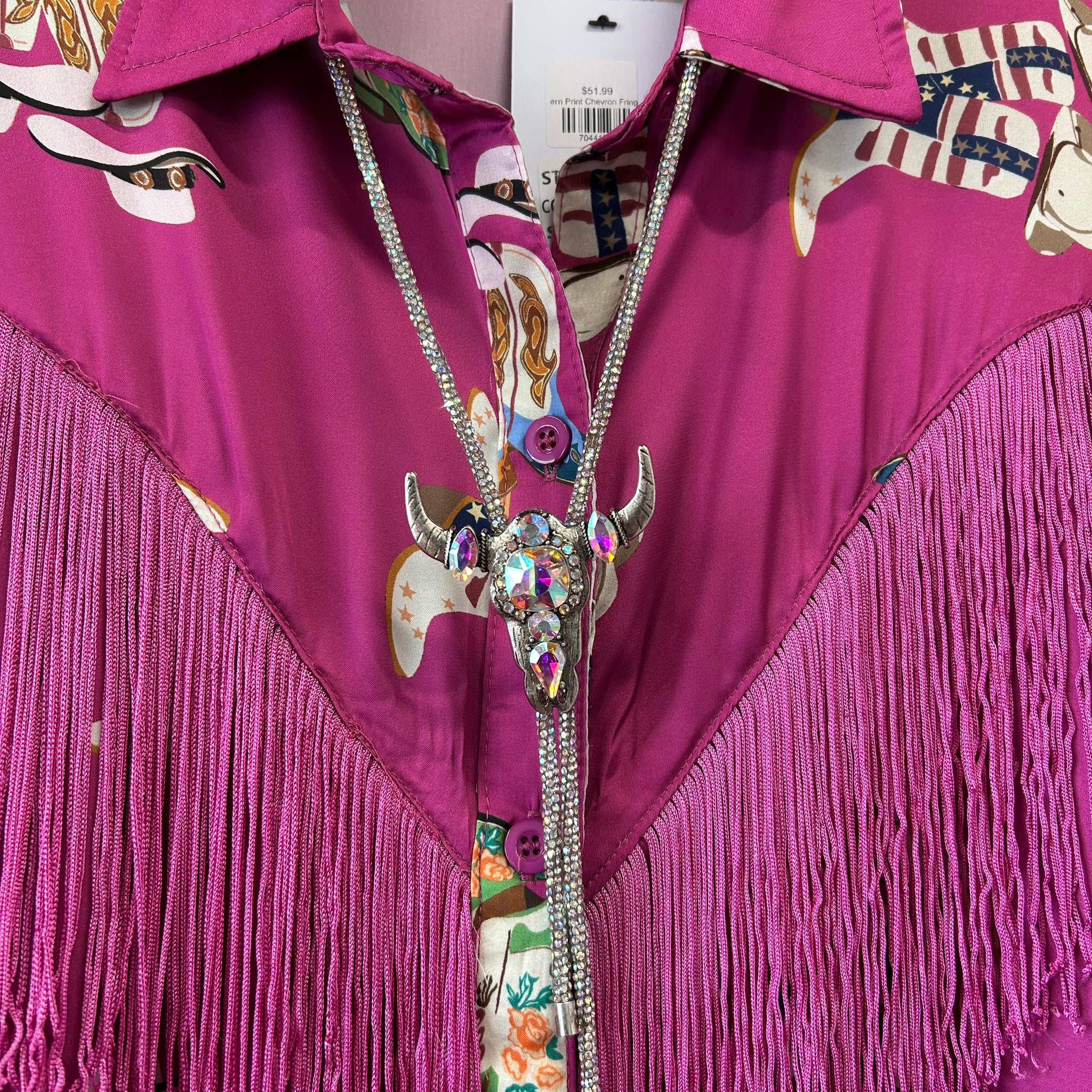 Rhinestone Western Bolero Tie