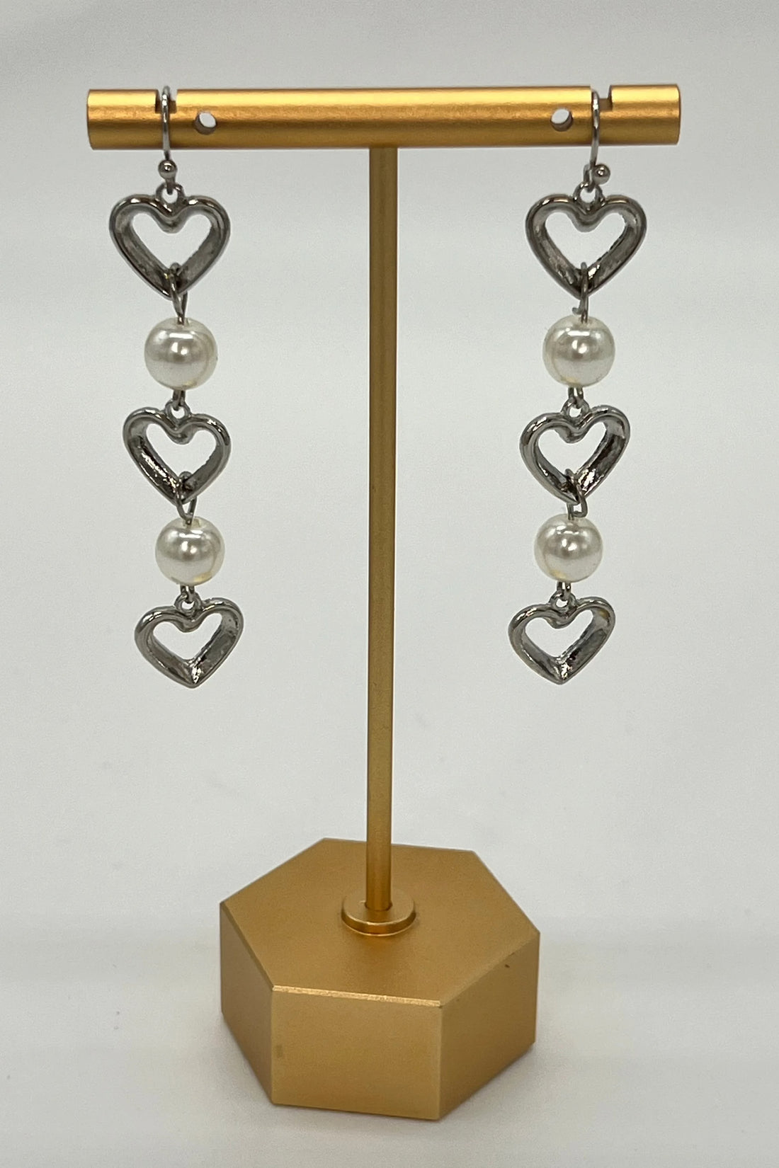 Hearts and Pearls Earrings