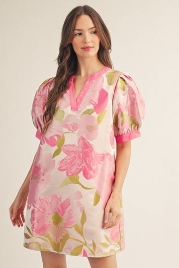 Pink Petals & Pearls Dress