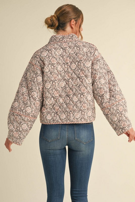 Floral Padded Puffer Jacket