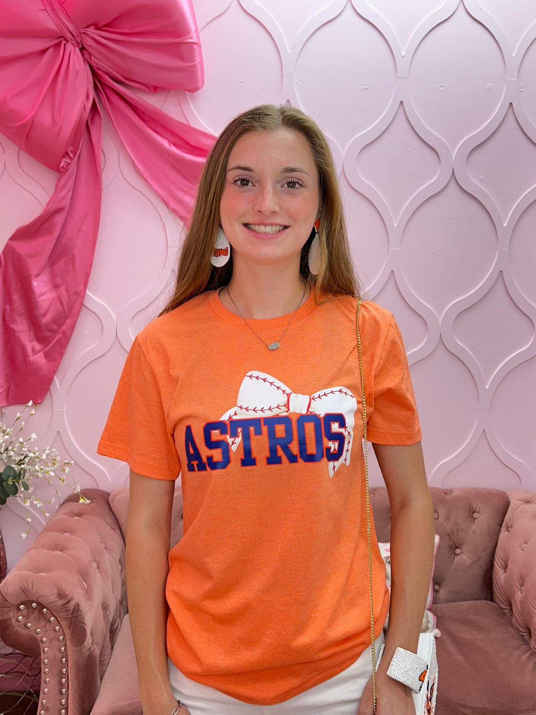 Coquette H-Town Baseball Stros Graphic Tee