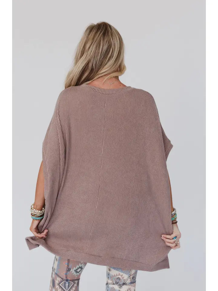 Moon Glow Texture Knit Top By Three Bird Nest