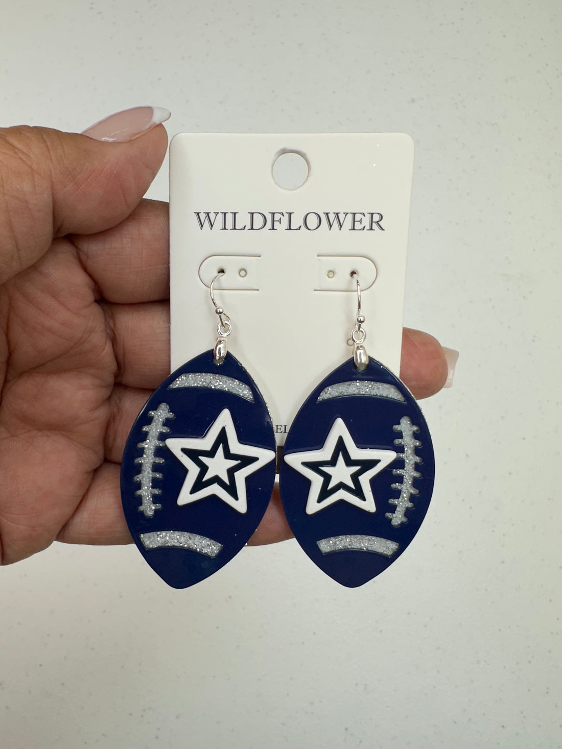 Football team earrings