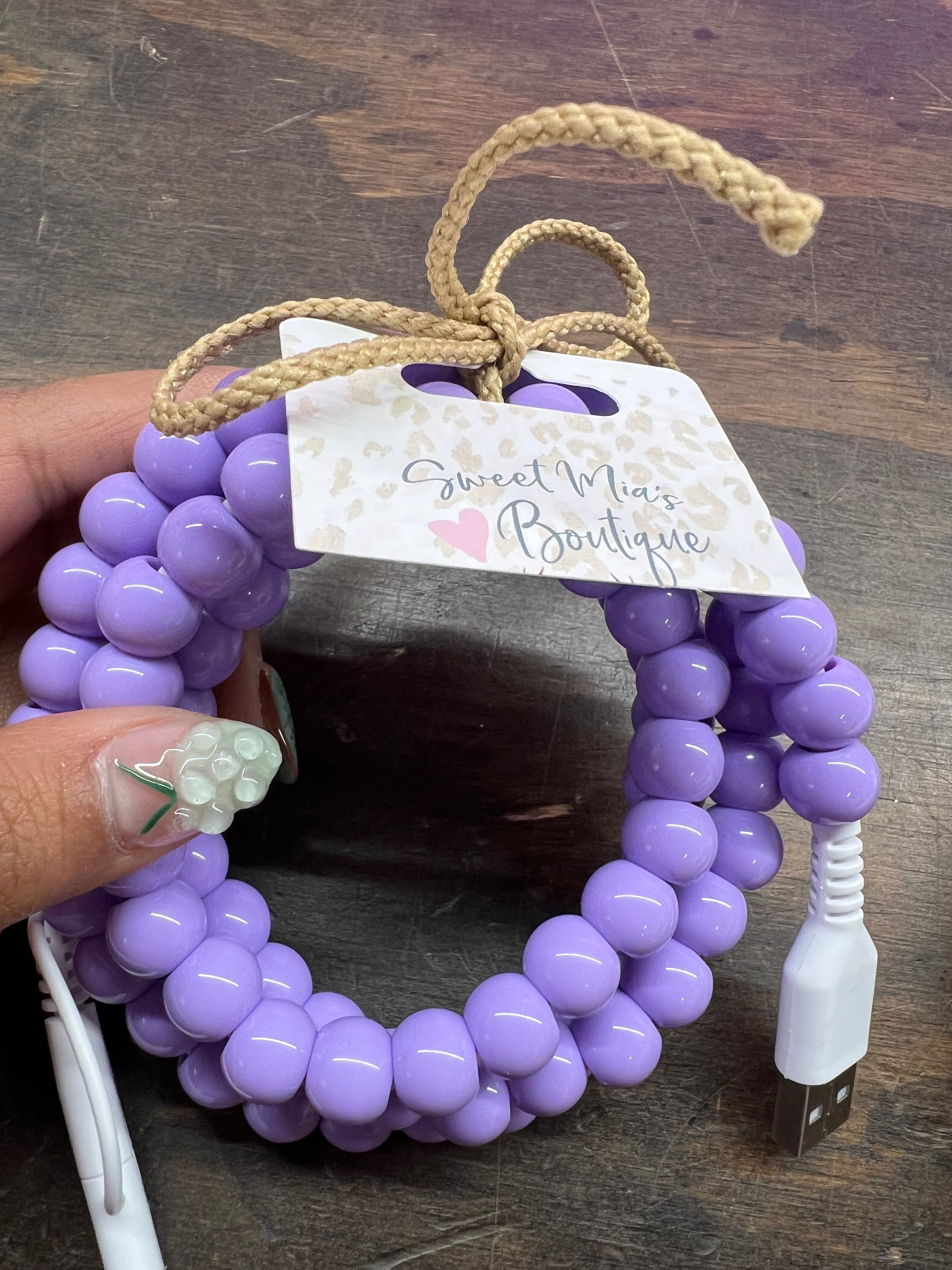 Beaded Cord Phone Charger