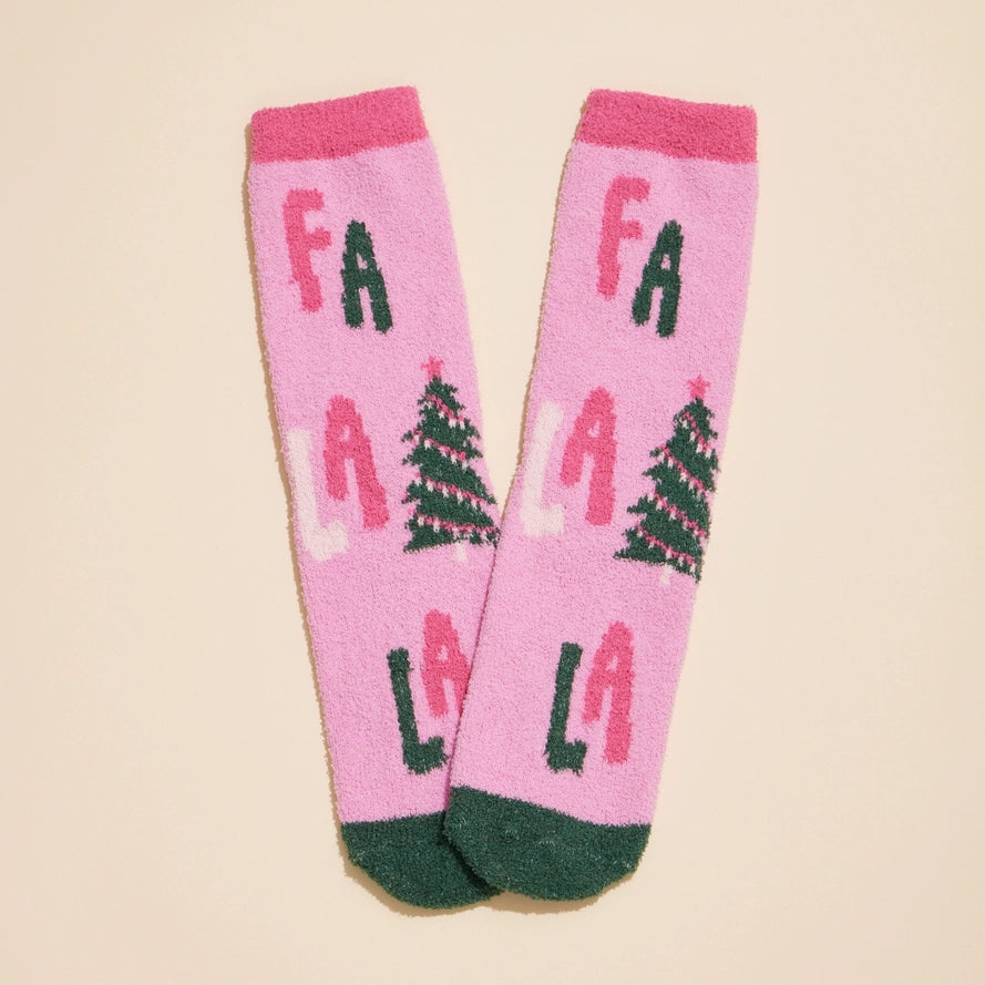 Falala Christmas Fuzzy Socks Assorted Pack of 4 For Christmas