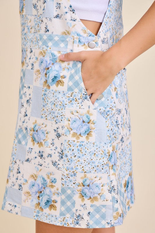 The Little Miss Patchwork Overall Dress By Main Strip