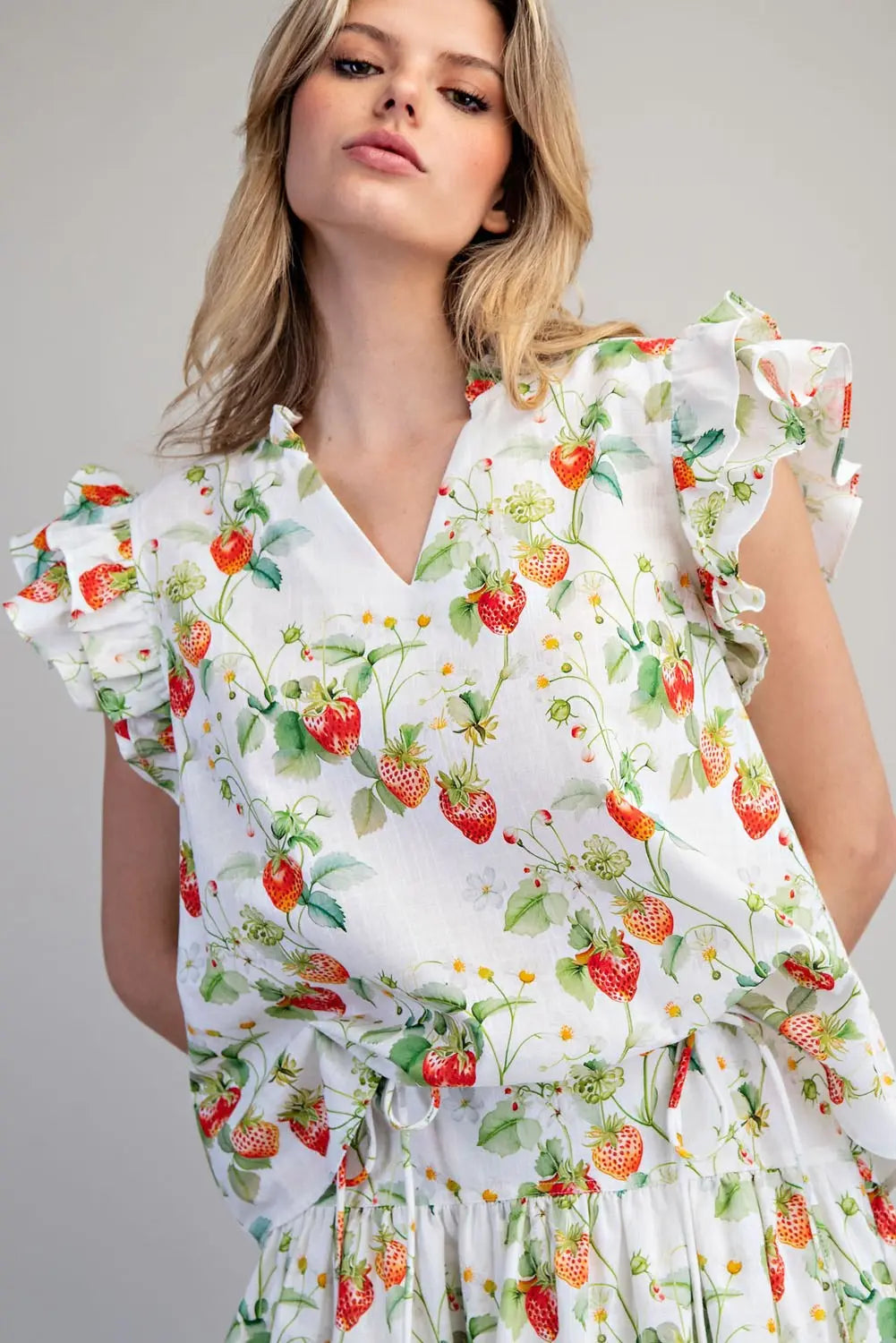 Berry Sweet Flutter Top By Eesome