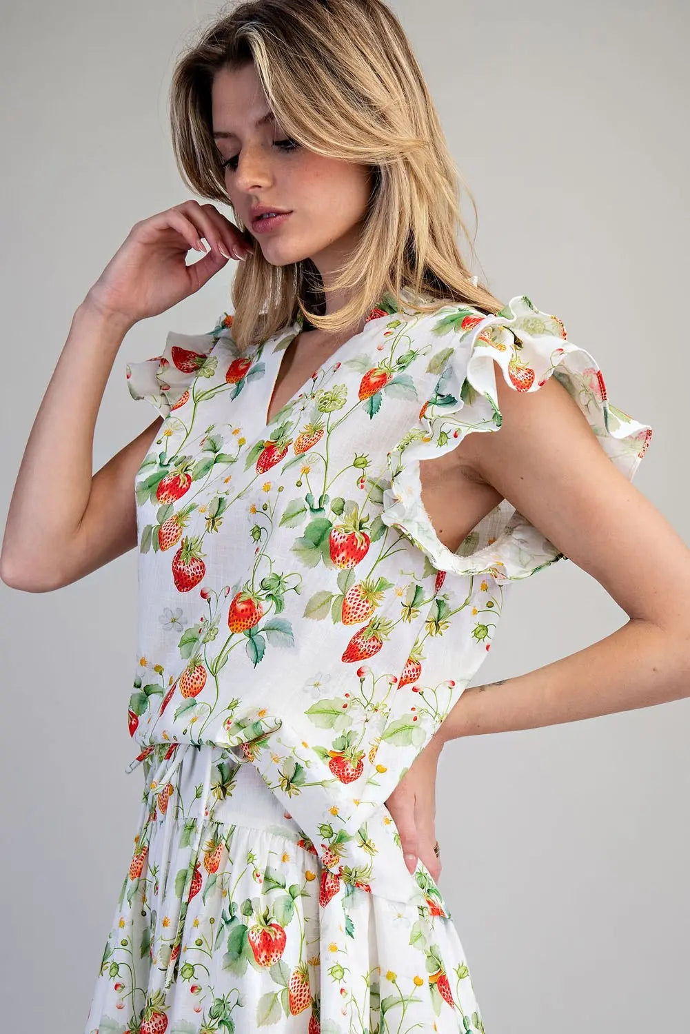 Berry Sweet Flutter Top By Eesome