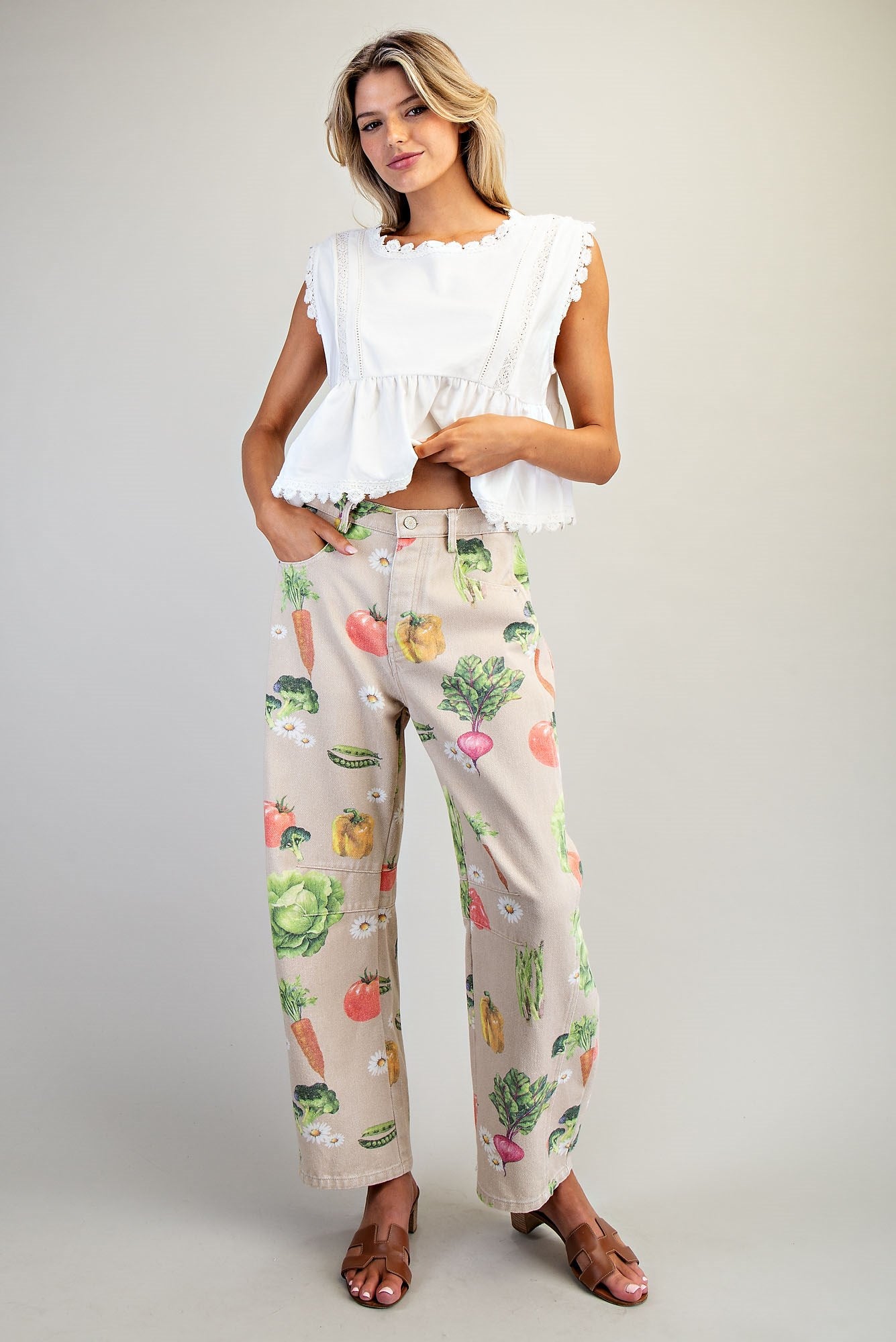 Farmer’s Market Barrel Pants By Eessome