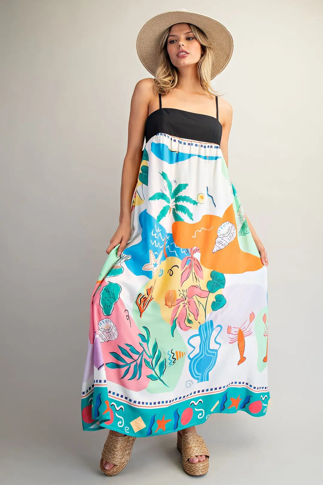 Coastal Postcard Maxi Dress By Eesome