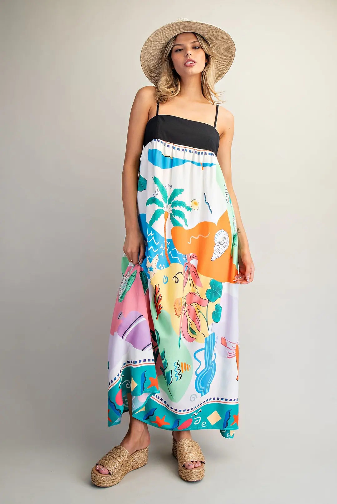 Coastal Postcard Maxi Dress By Eesome