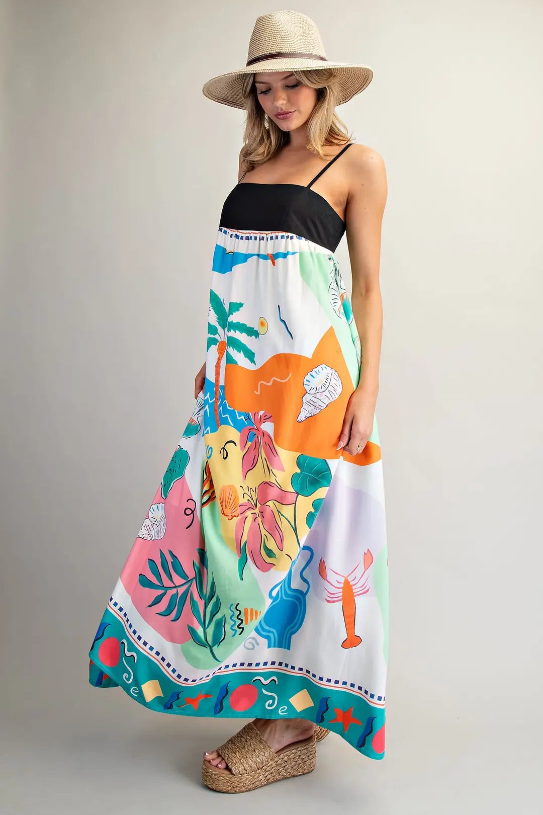 Coastal Postcard Maxi Dress By Eesome