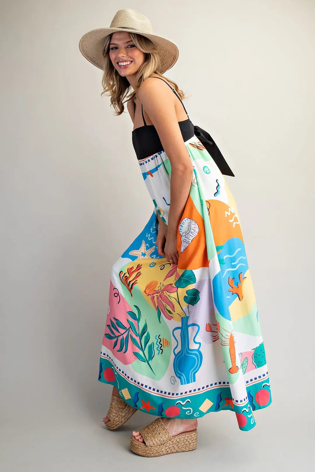 Coastal Postcard Maxi Dress By Eesome