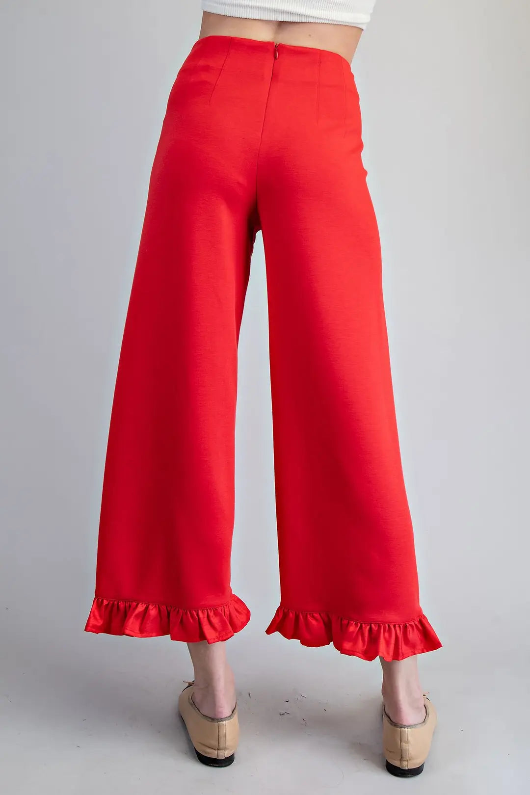 Cherry Pop Ruffle Pants By Eesome