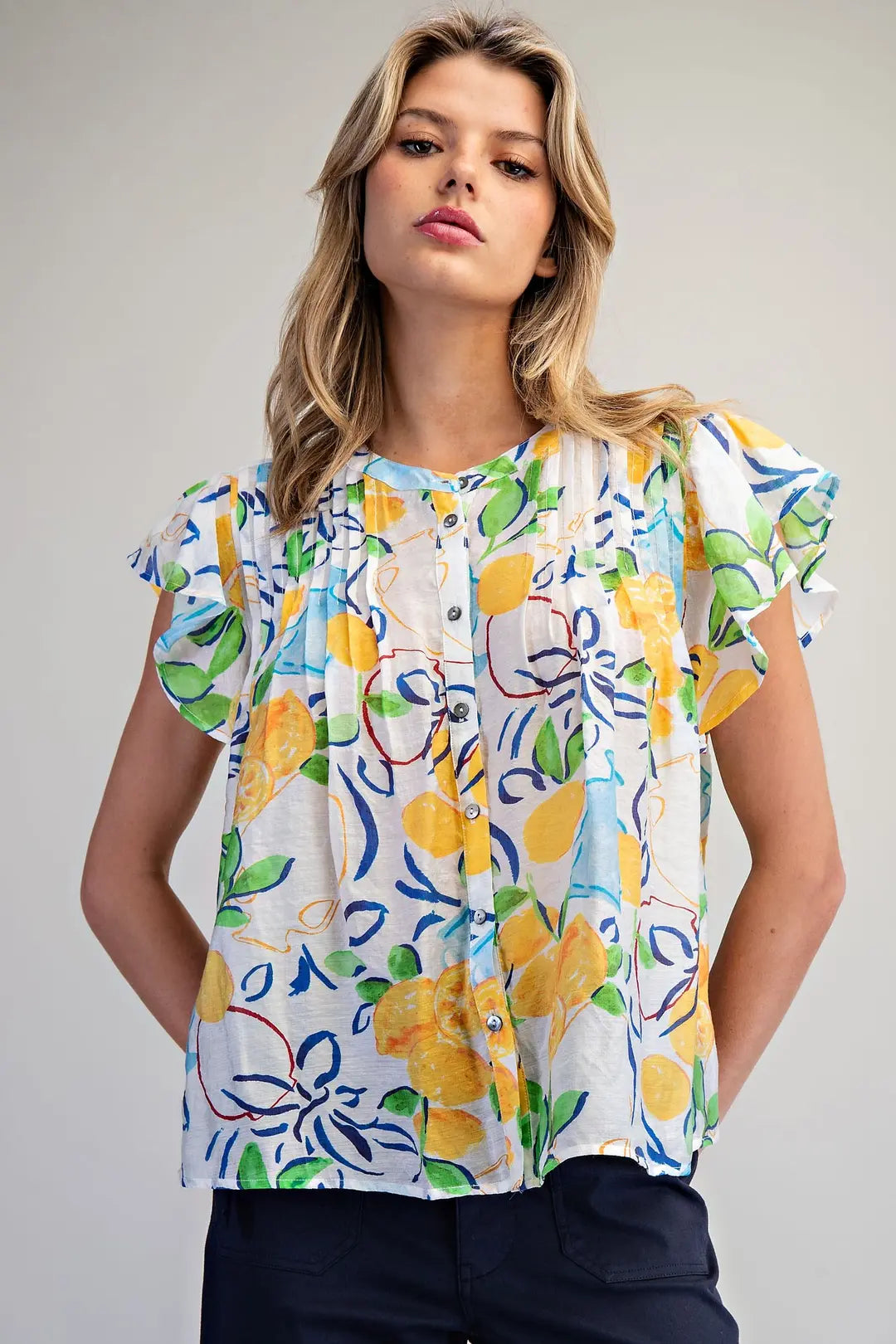 Limoncello Breeze Blouse By Eesome