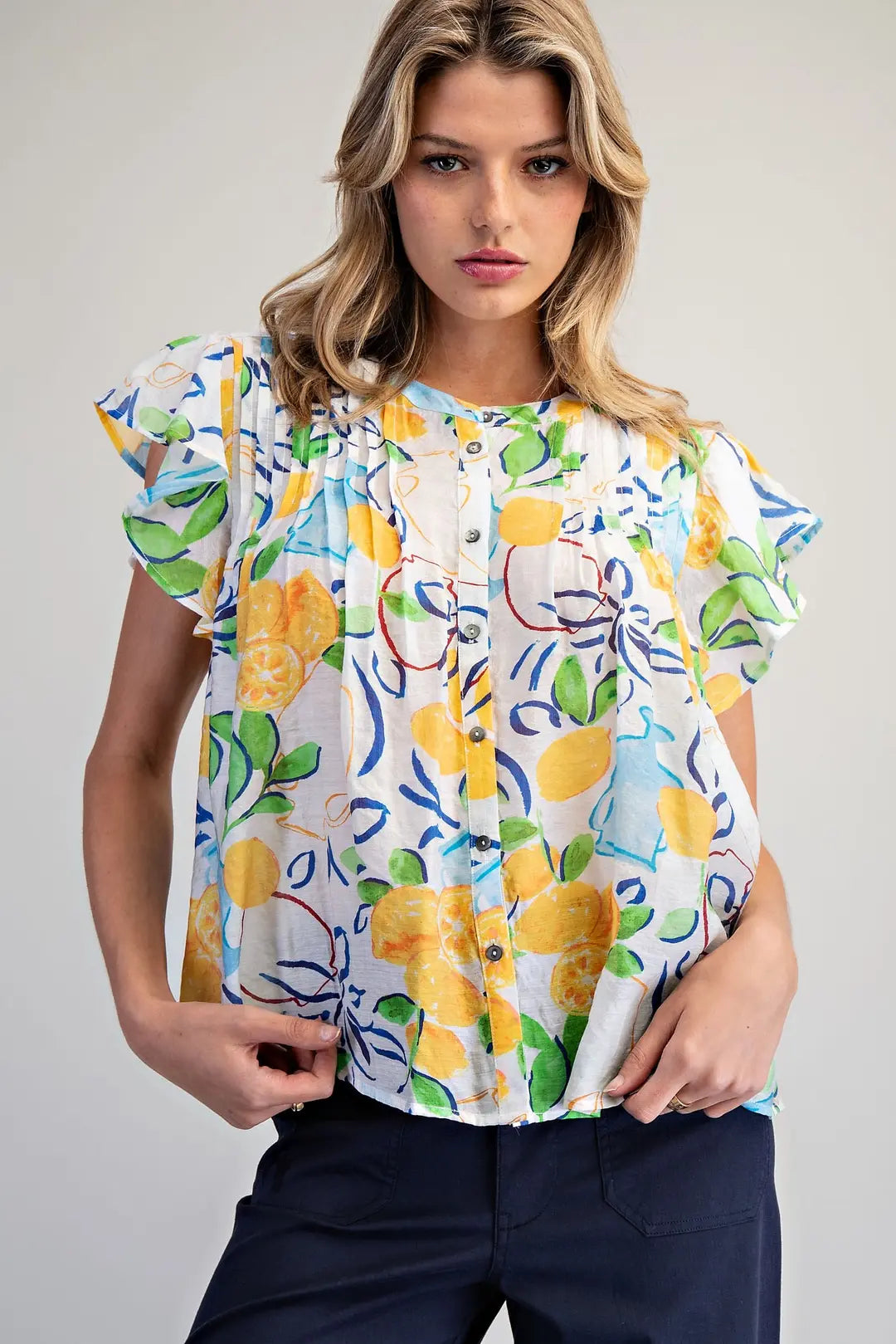 Limoncello Breeze Blouse By Eesome