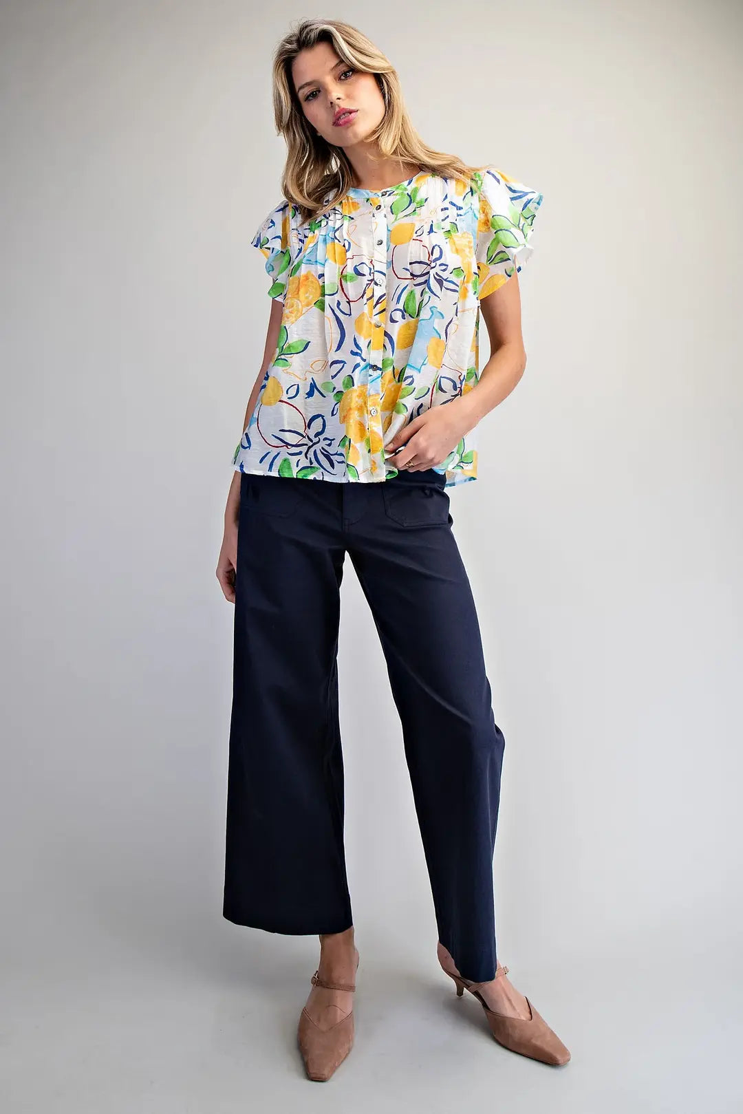 Limoncello Breeze Blouse By Eesome