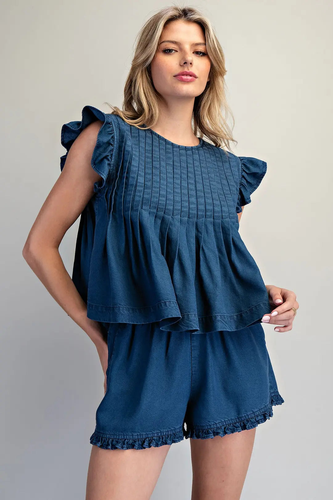 Indigo Charm Blouse By Eesome