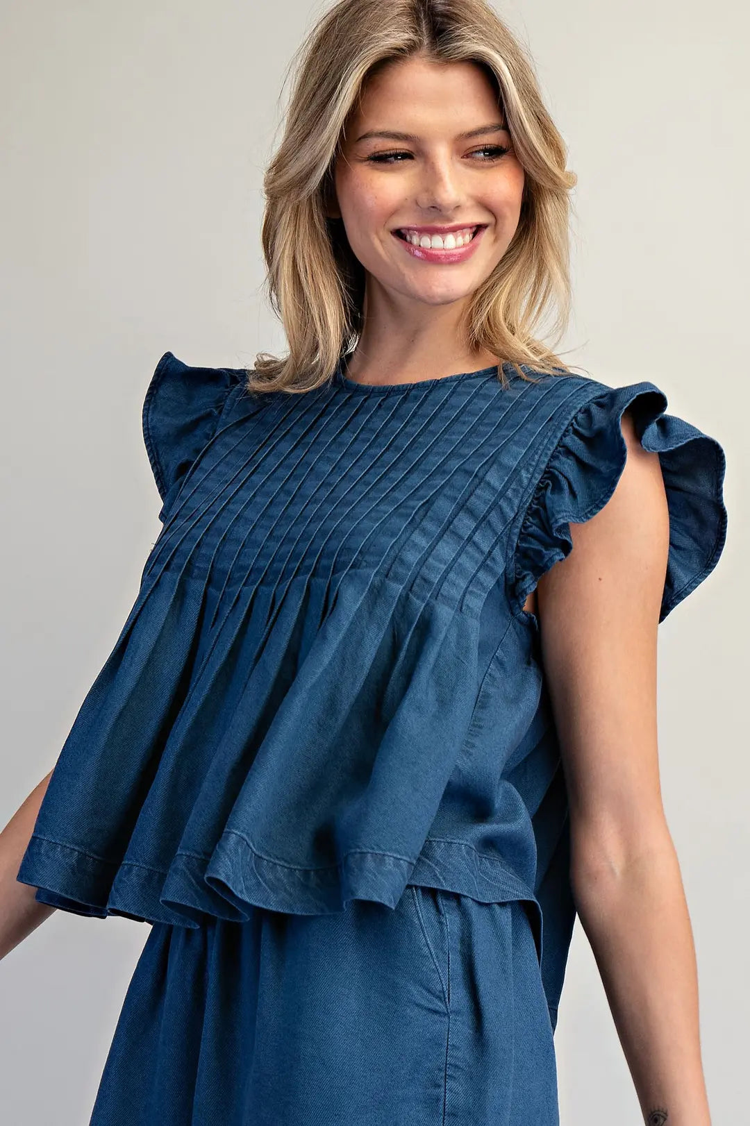 Indigo Charm Blouse By Eesome