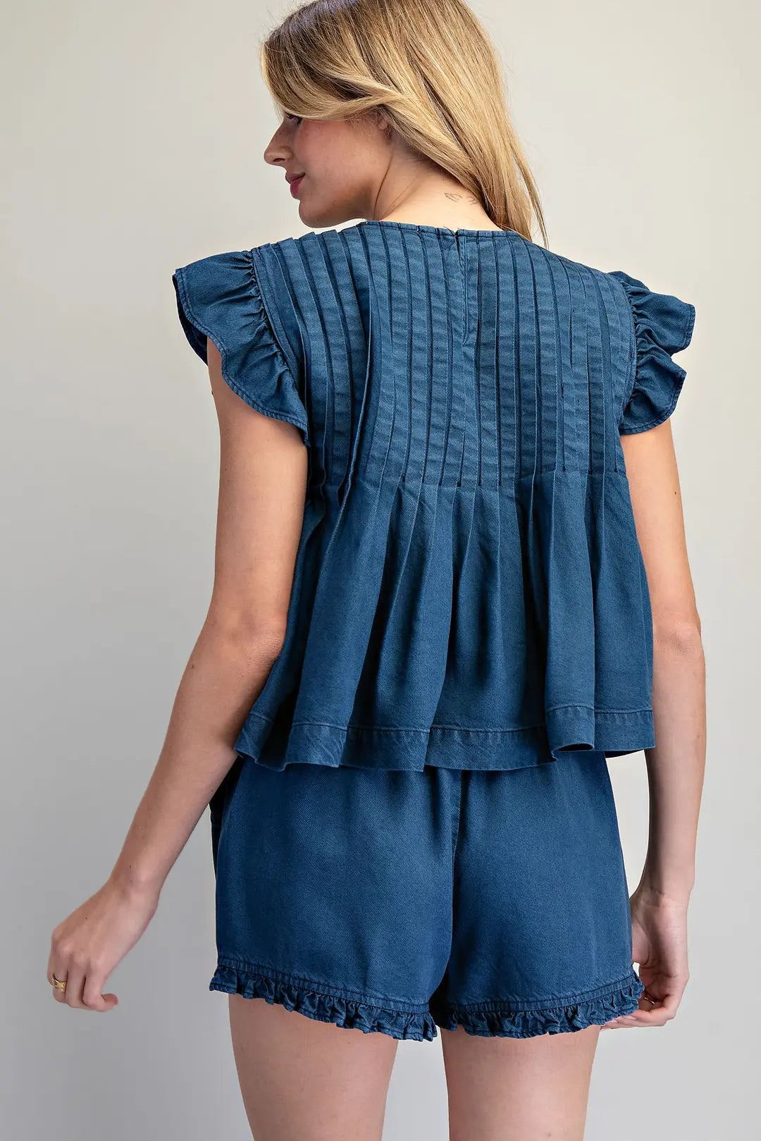 Indigo Charm Blouse By Eesome