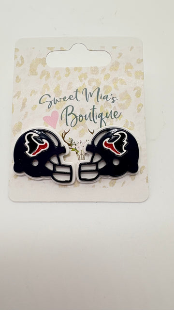 Stud helmet Football Earrings