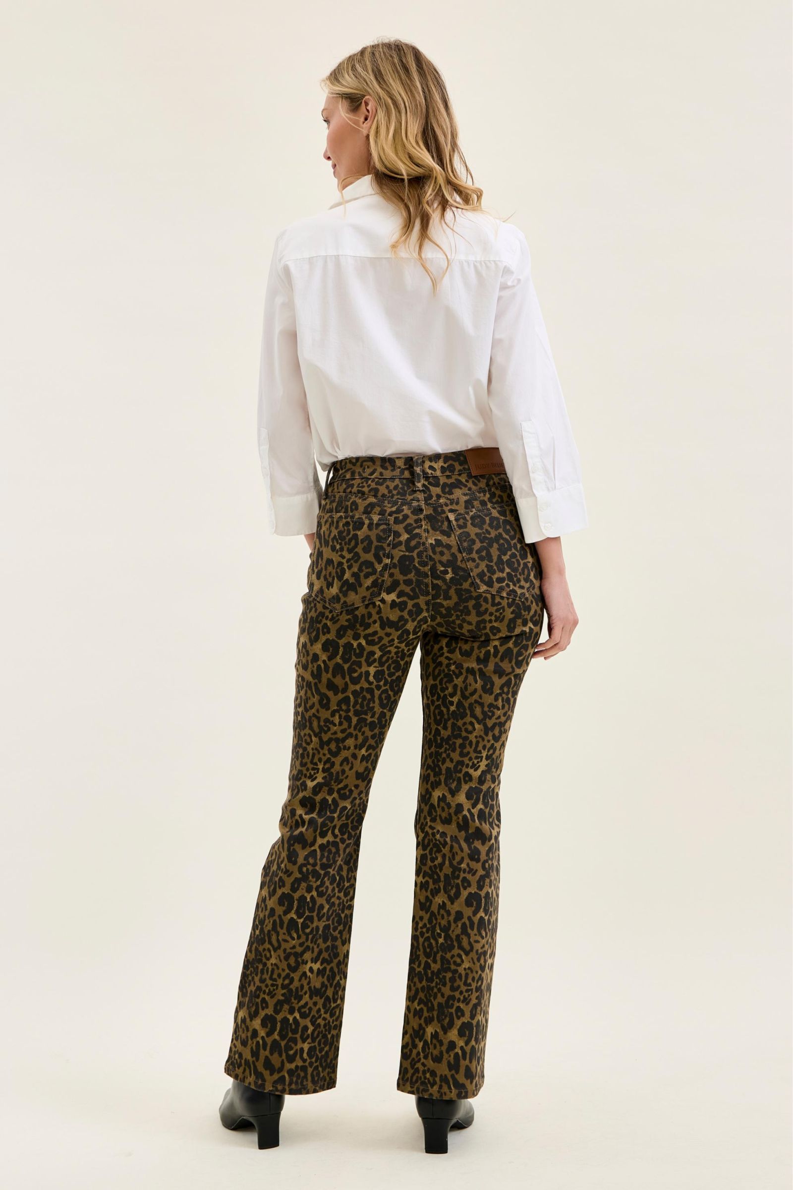 Judy Blue Wild Side Babe Leopard Bootcut Jeans