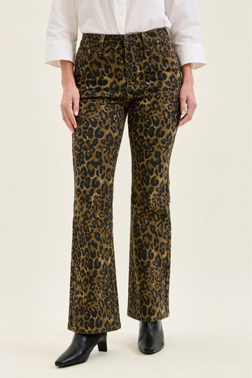 Judy Blue Wild Side Babe Leopard Bootcut Jeans