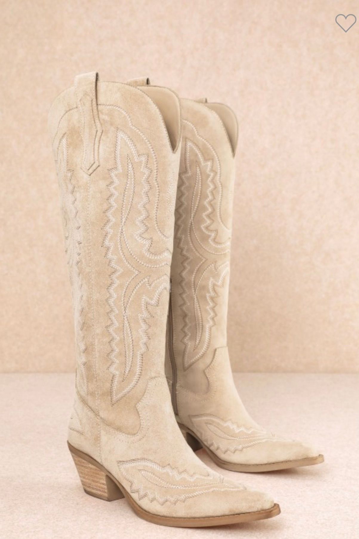 Tess Western Embroidered Pointed Toe Tall Boots
