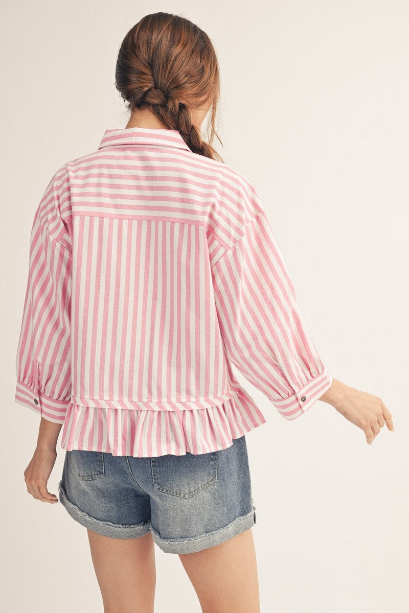 Fresh Start Stripe Top By Jodifl