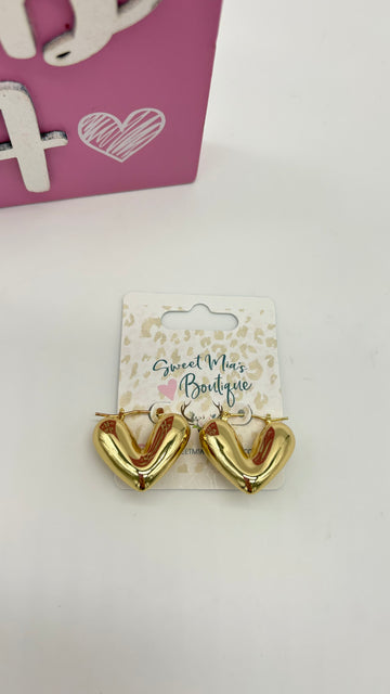 Chunky Heart Earrings