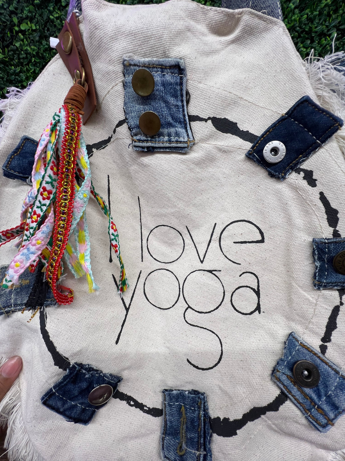 I love Yoga Round Bag