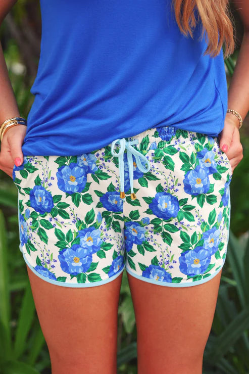 Caroline Floral Everyday Shorts By Jess Lea