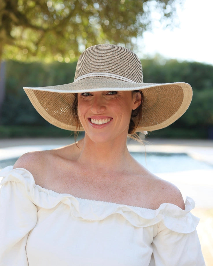 Georgetown Two Tone Hat Natural By Carolina Hill