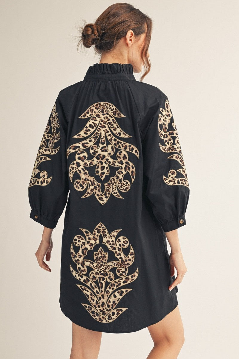Leopard Muse Leopard Baroque Dress By Jodifl