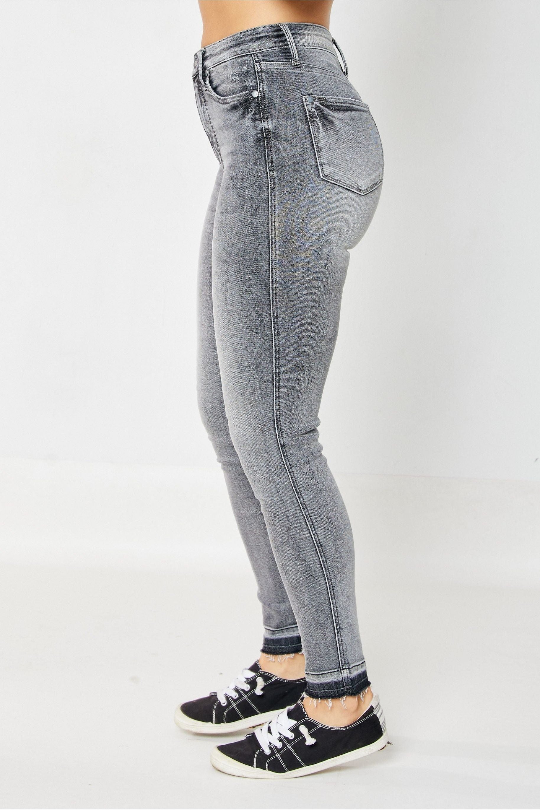 Judy Blue High Waist Tummy Control Release Hem Skinny 88792