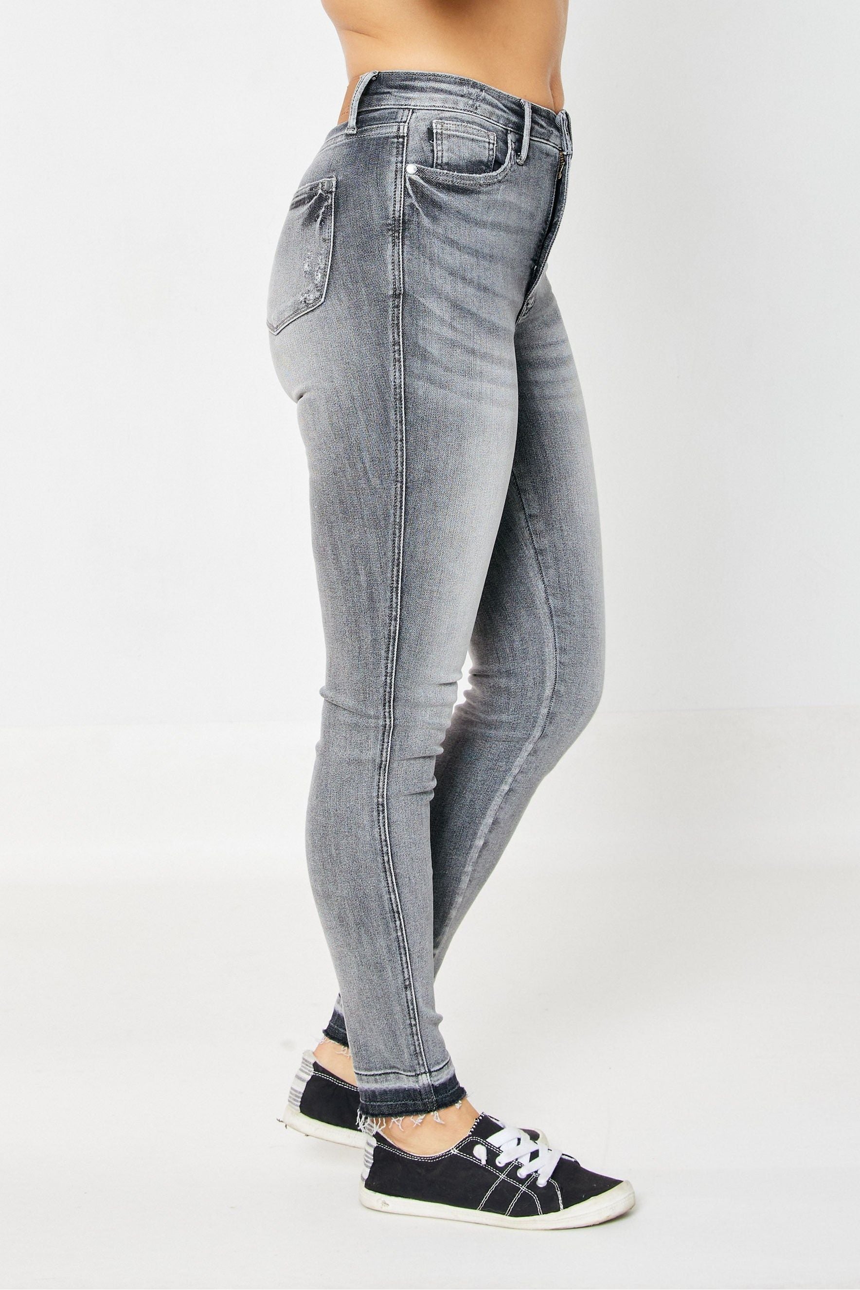 Judy Blue High Waist Tummy Control Release Hem Skinny 88792