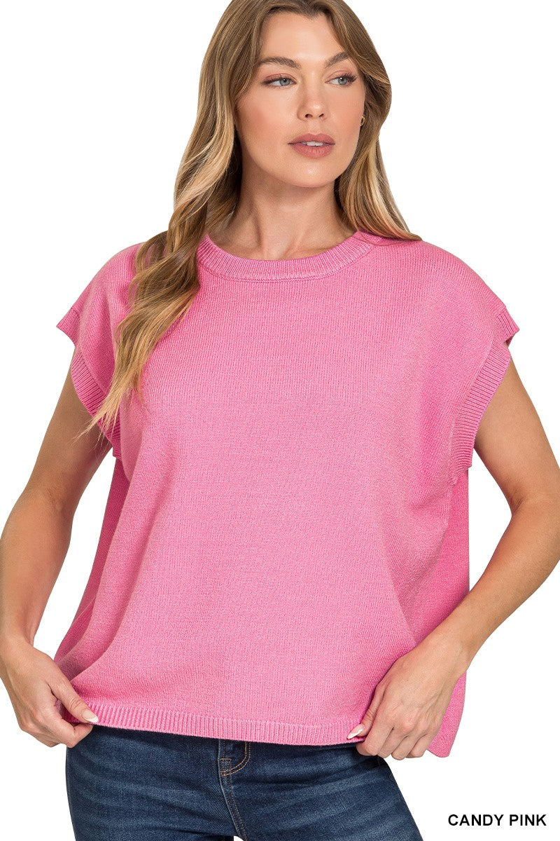 DG Graceful Glow Knit Vest By Zenana