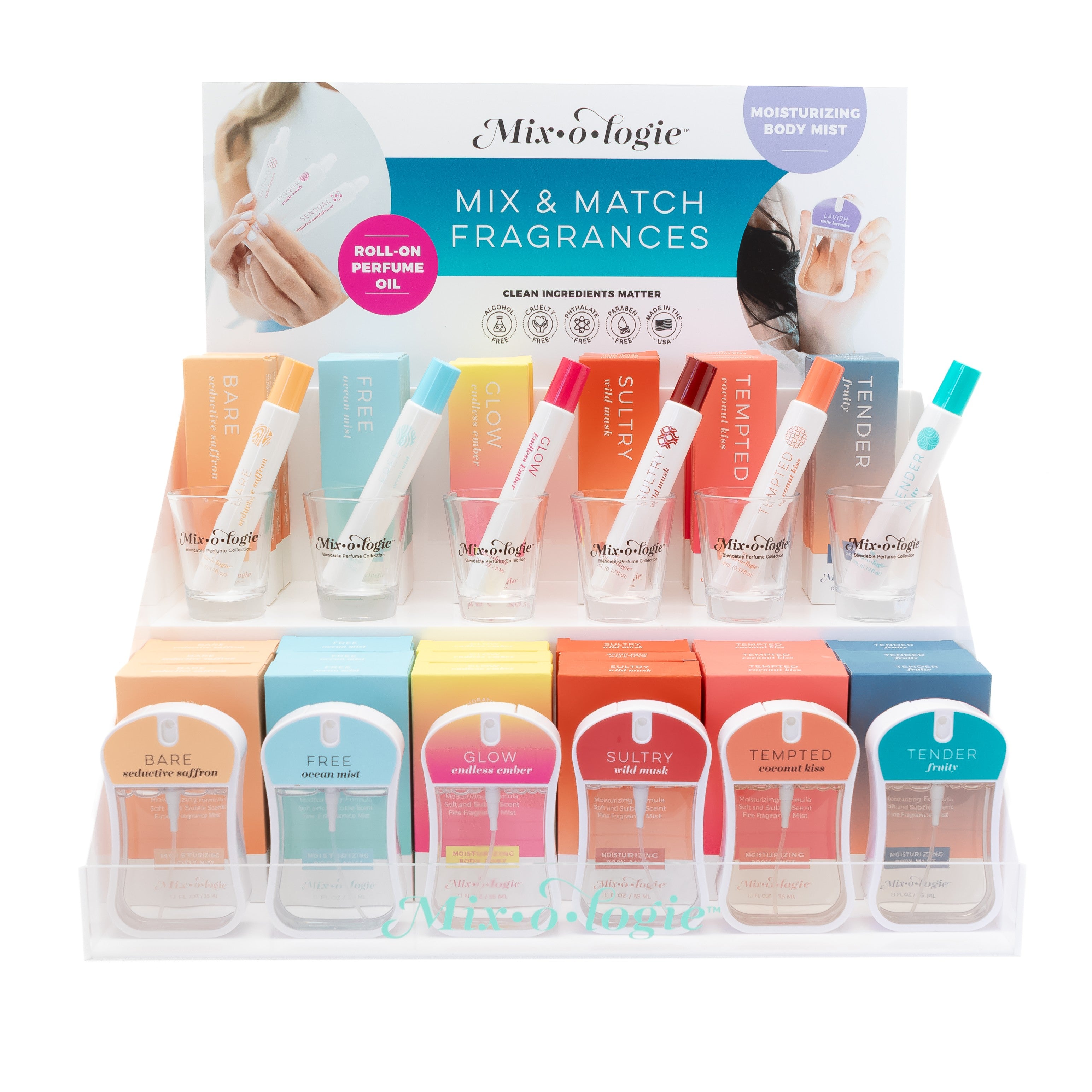 Rollerball & Body Mist By Mixologie