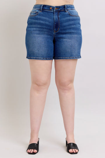 Judy Blue Clean Cut Cutie Shorts Curvy 15298