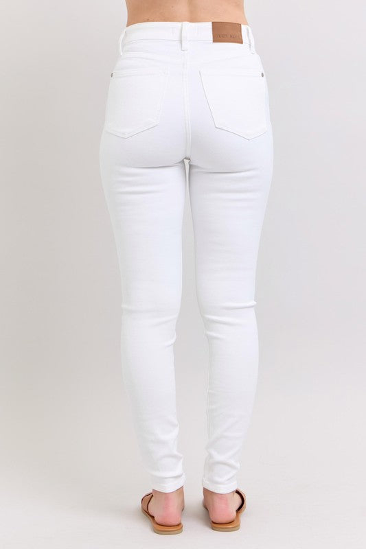 Judy Blue High Waist White Skinny Jeans 82661