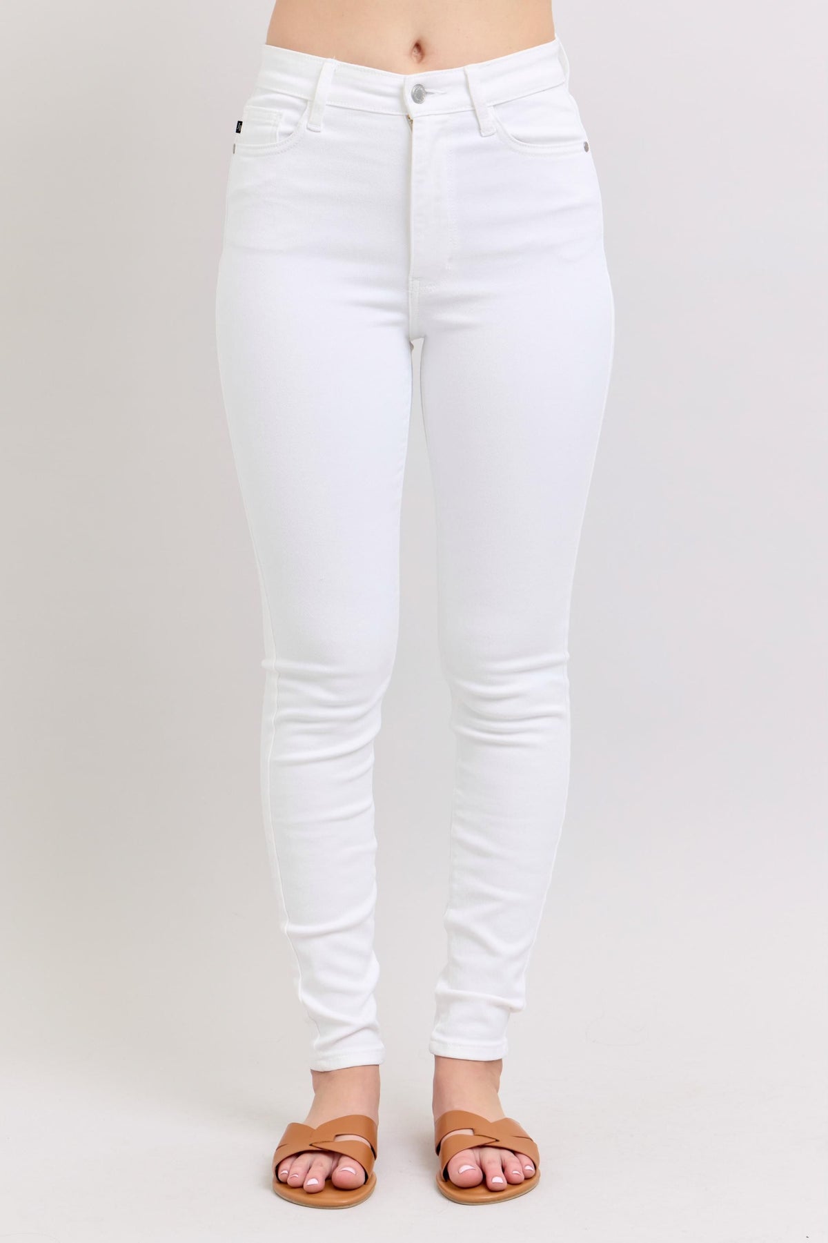 Judy Blue High Waist White Skinny Jeans 82661