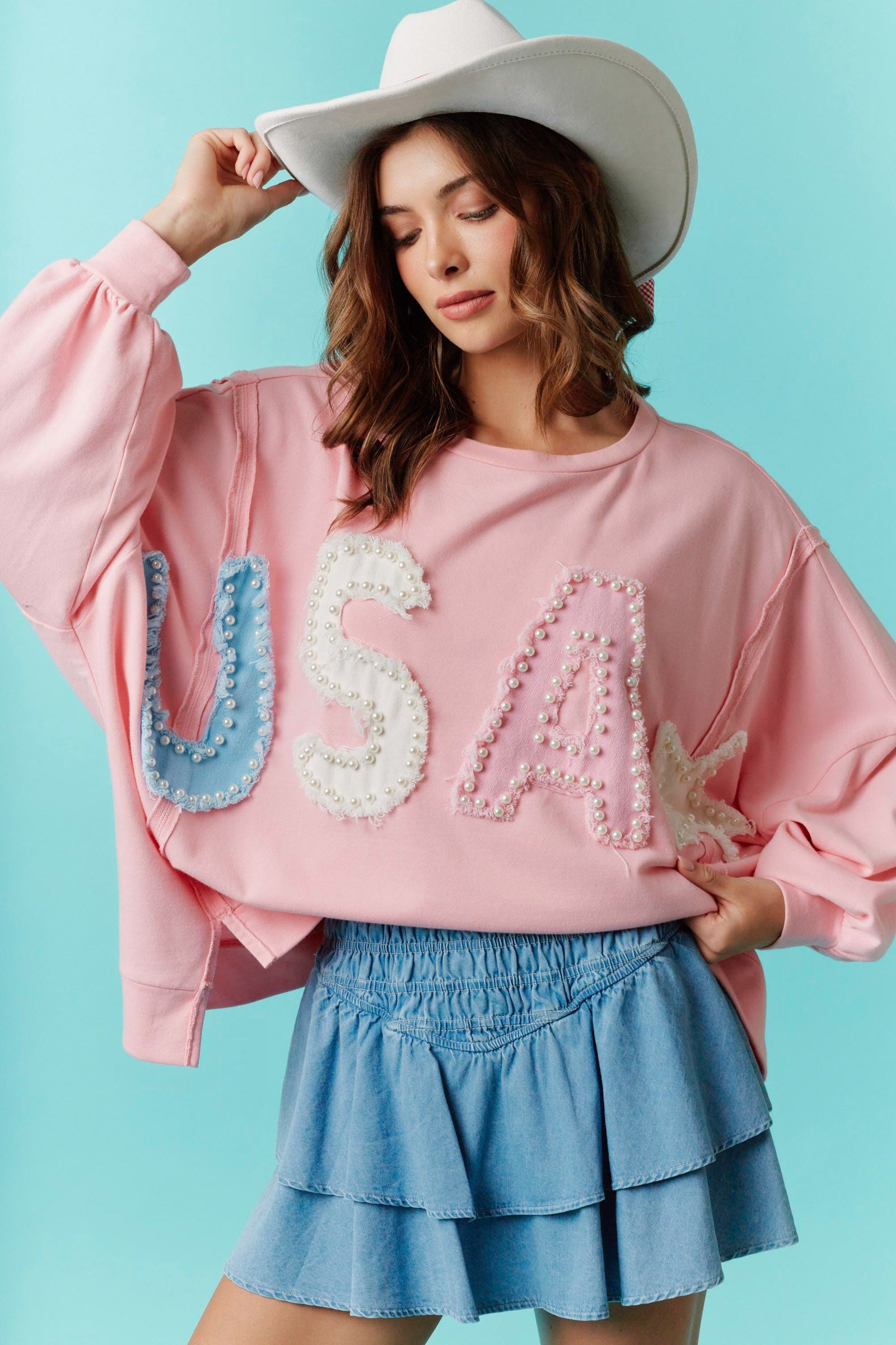 USA Patch and Pearl Emb Details By Fantastic Fawn