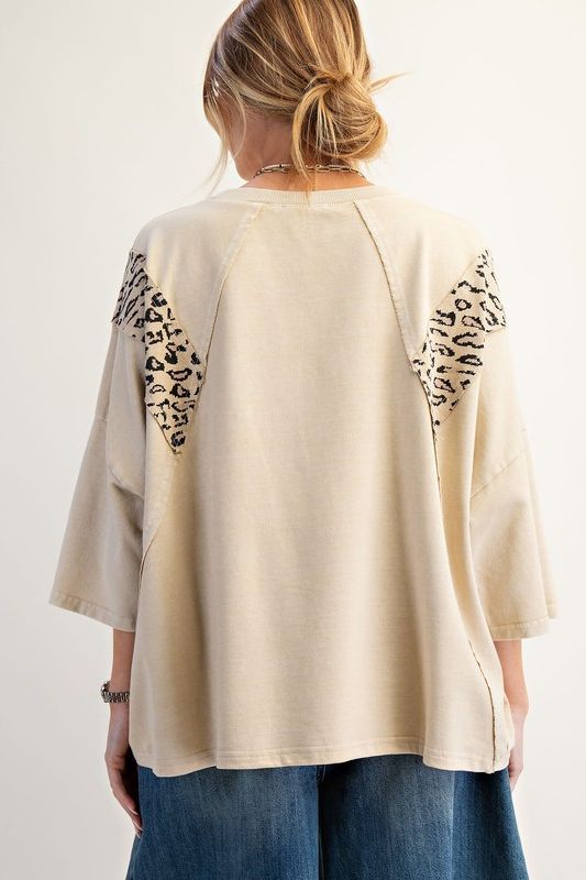 Animal Star Patch Attached Terry Top By Easel