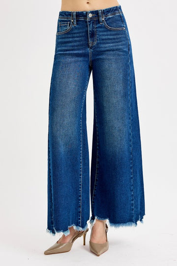 Curvy Flatter Me Wide Leg Jeans By Risen