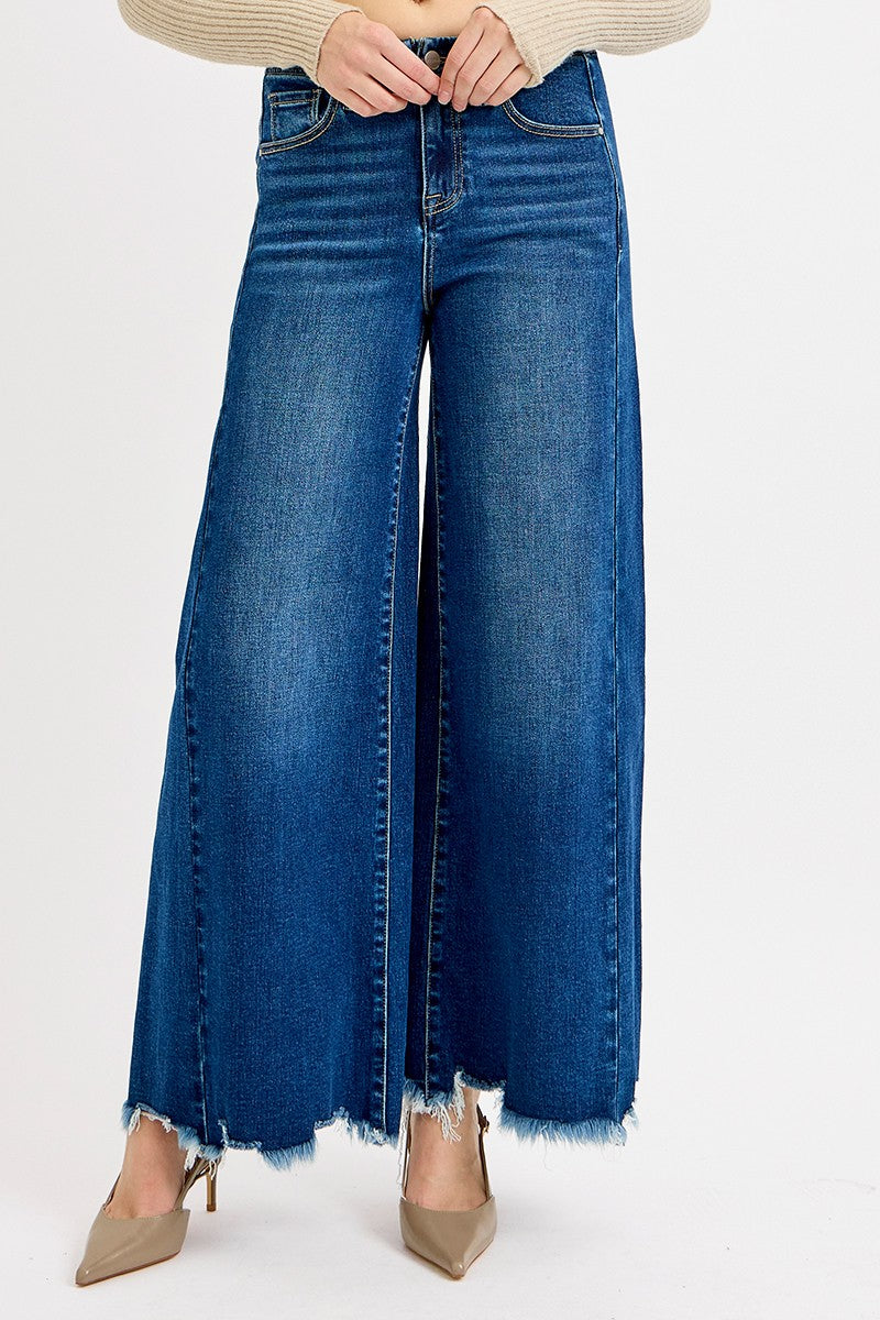 Curvy Flatter Me Wide Leg Jeans By Risen