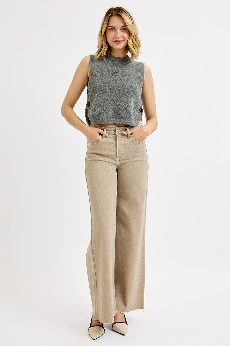 Risen High Rise Tummy Control Lurex Palazzo